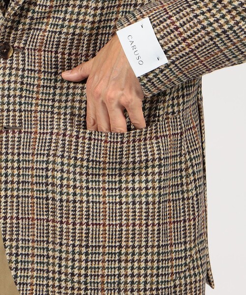 Caruso（カルーゾ）の「CARUSO ウール シングルブレステッド2Bジャケット（テーラードジャケット・メンズ・ブラウン系その他・50/48）」の11枚目の写真