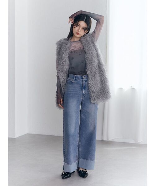 MURUA（ムルーア）の「オリジナルアートシアートップス（Tシャツ/カットソー・レディース・その他1/ブルー・FREE）」の10枚目の写真