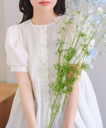 KOBE LETTUCE | ペプラムスカラップブラウス(シャツ/ブラウス)