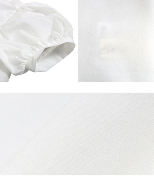 KOBE LETTUCE（コウベレタス）の「ペプラムスカラップブラウス（シャツ/ブラウス・レディース・サックスブルー/ブラック/ホワイト/オレンジ/グレイッシュベージュ・M）」の16枚目の写真