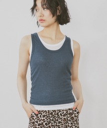 タンクトップ（ブルー・ネイビー/青色系）ファッション通販