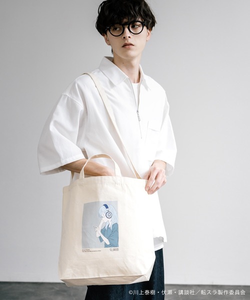 Rocky Monroe（ロッキーモンロー）の「アニメコラボ 限定 オリジナルイラスト 転生したらスライムだった件 「リムル」トートバッグ（トートバッグ・メンズ・ナチュラル・FREE）」の2枚目の写真