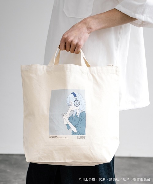 Rocky Monroe（ロッキーモンロー）の「アニメコラボ 限定 オリジナルイラスト 転生したらスライムだった件 「リムル」トートバッグ（トートバッグ・メンズ・ナチュラル・FREE）」の3枚目の写真