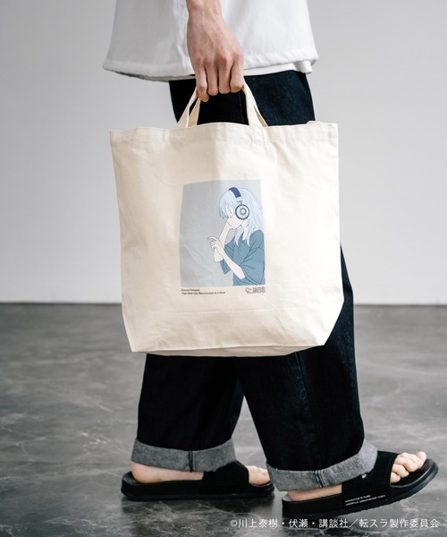 Rocky Monroe（ロッキーモンロー）の「アニメコラボ 限定 オリジナルイラスト 転生したらスライムだった件 「リムル」トートバッグ（トートバッグ・メンズ・ナチュラル・FREE）」の4枚目の写真