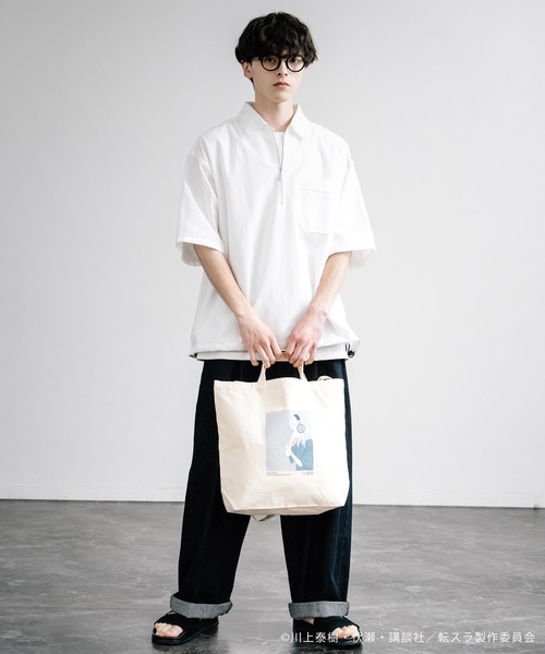 Rocky Monroe（ロッキーモンロー）の「アニメコラボ 限定 オリジナルイラスト 転生したらスライムだった件 「リムル」トートバッグ（トートバッグ・メンズ・ナチュラル・FREE）」の5枚目の写真