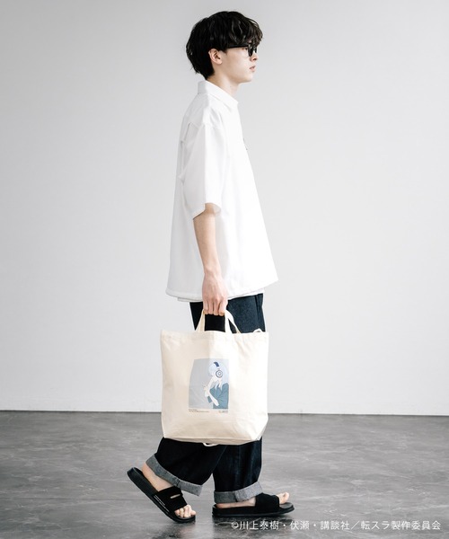 Rocky Monroe（ロッキーモンロー）の「アニメコラボ 限定 オリジナルイラスト 転生したらスライムだった件 「リムル」トートバッグ（トートバッグ・メンズ・ナチュラル・FREE）」の6枚目の写真