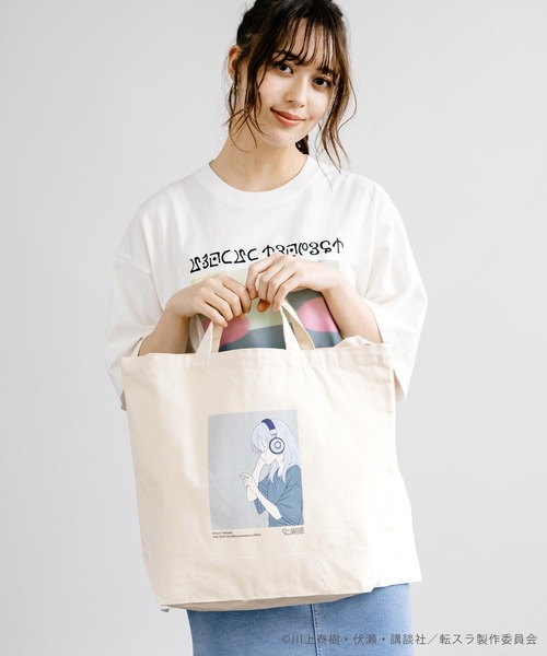 Rocky Monroe（ロッキーモンロー）の「アニメコラボ 限定 オリジナルイラスト 転生したらスライムだった件 「リムル」トートバッグ（トートバッグ・メンズ・ナチュラル・FREE）」の8枚目の写真