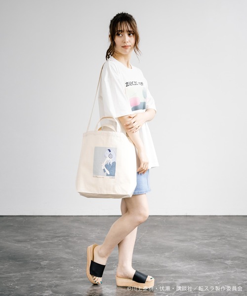 Rocky Monroe（ロッキーモンロー）の「アニメコラボ 限定 オリジナルイラスト 転生したらスライムだった件 「リムル」トートバッグ（トートバッグ・メンズ・ナチュラル・FREE）」の9枚目の写真