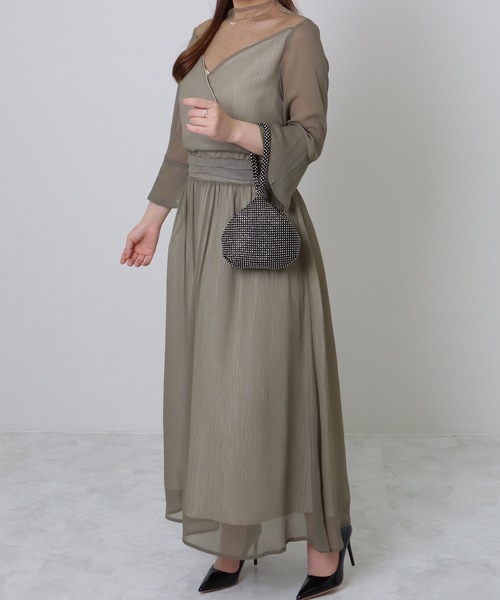Lace Ladies(レースレディース)の「ワンハンドル コンパクト ビジュー パーティー バッグ(クラッチバッグ・レディース・シルバー/ブラック/シャンパン・FREE)」の6枚目の写真