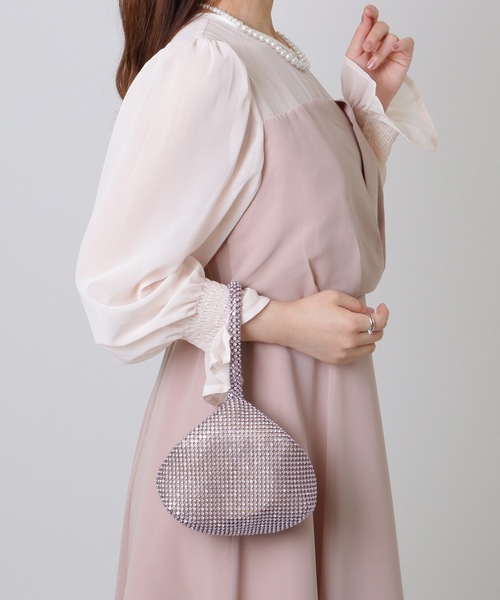 Lace Ladies(レースレディース)の「ワンハンドル コンパクト ビジュー パーティー バッグ(クラッチバッグ・レディース・シルバー/ブラック/シャンパン・FREE)」の14枚目の写真