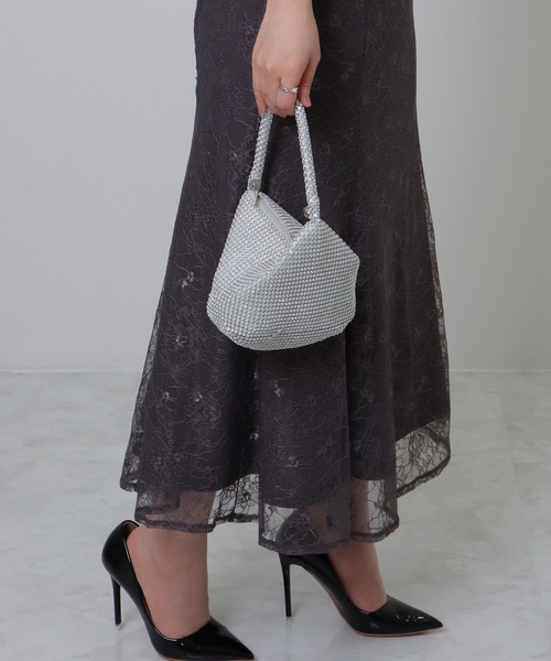 Lace Ladies(レースレディース)の「ワンハンドル コンパクト ビジュー パーティー バッグ(クラッチバッグ・レディース・シルバー/ブラック/シャンパン・FREE)」の20枚目の写真