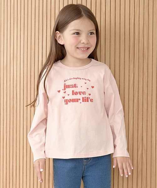 Lycee mine（リセマイン）の「【型崩れしないやわらかコットン】選べる8パターンアソートプリントAラインTシャツ（Tシャツ/カットソー・キッズ・チャコール/ダークブラウン/ピンク/ブラック/アイボリー/ブルーグレー/ミント/クリーム・120cm/110cm/130cm/150cm/140cm/100cm）」の8枚目の写真