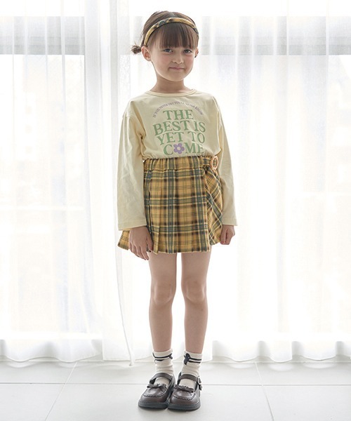 Lycee mine（リセマイン）の「【型崩れしないやわらかコットン】選べる8パターンアソートプリントAラインTシャツ（Tシャツ/カットソー・キッズ・チャコール/ダークブラウン/ピンク/ブラック/アイボリー/ブルーグレー/ミント/クリーム・120cm/110cm/130cm/150cm/140cm/100cm）」の16枚目の写真