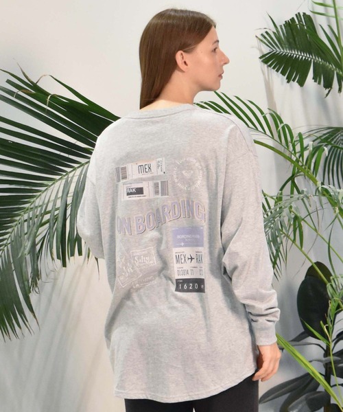 ROXY(ロキシー)の「ROXY/ロキシー ロンT RLT244610T(Tシャツ/カットソー・レディース・ブラック/グレー/ホワイト・L/M)」の3枚目の写真