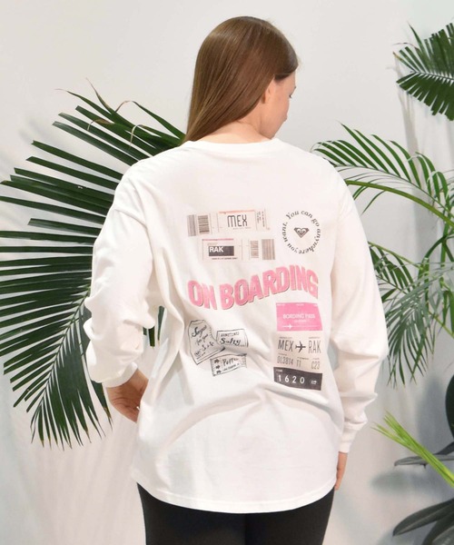 ROXY(ロキシー)の「ROXY/ロキシー ロンT RLT244610T(Tシャツ/カットソー・レディース・ブラック/グレー/ホワイト・L/M)」の2枚目の写真