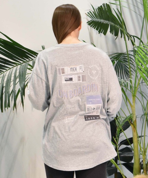 ROXY(ロキシー)の「ROXY/ロキシー ロンT RLT244610T(Tシャツ/カットソー・レディース・ブラック/グレー/ホワイト・L/M)」の14枚目の写真