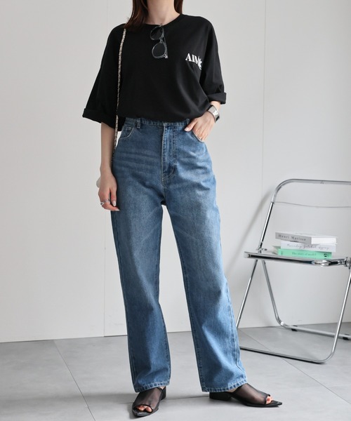 CREARE -LINO-（クレアーレリノ）の「＜ユニセックス＞フラワー刺繍Tシャツ/半袖/カットソー（Tシャツ/カットソー・レディース・ブラック/グレー/ブルー/グレー系その他/ブラック系その他/オフホワイト・MEDIUM/LARGE/FREE）」の17枚目の写真