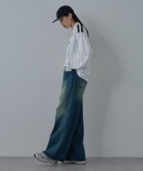 COLONY 2139（コロニートゥーワンスリーナイン）の「ゲームシャツ長袖スキッパー（Tシャツ/カットソー・メンズ・ブラック/ホワイト・MEDIUM/LARGE）」の17枚目の写真