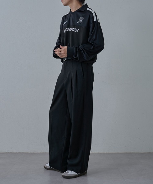 COLONY 2139（コロニートゥーワンスリーナイン）の「ゲームシャツ長袖スキッパー（Tシャツ/カットソー・メンズ・ブラック/ホワイト・MEDIUM/LARGE）」の11枚目の写真