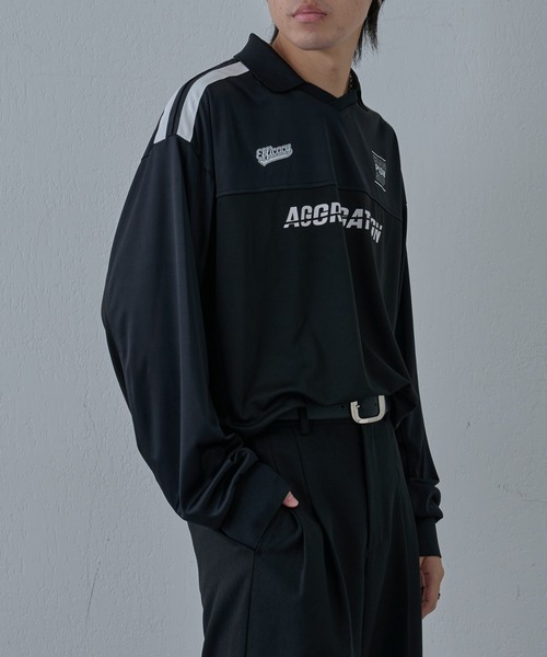 COLONY 2139（コロニートゥーワンスリーナイン）の「ゲームシャツ長袖スキッパー（Tシャツ/カットソー・メンズ・ブラック/ホワイト・MEDIUM/LARGE）」の21枚目の写真