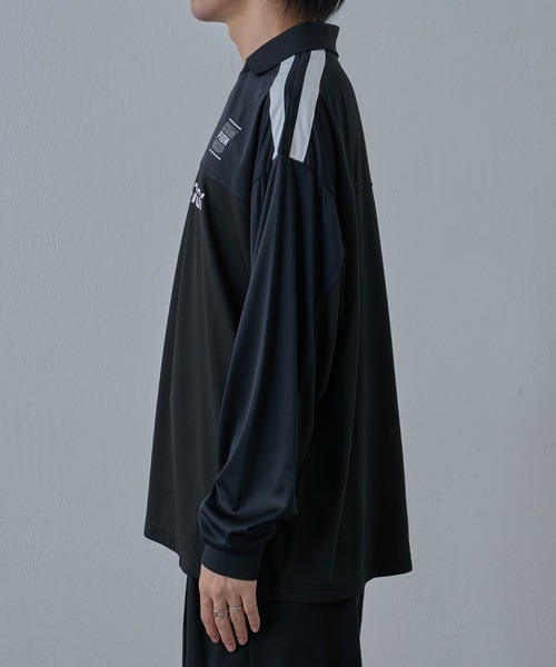 COLONY 2139（コロニートゥーワンスリーナイン）の「ゲームシャツ長袖スキッパー（Tシャツ/カットソー・メンズ・ブラック/ホワイト・MEDIUM/LARGE）」の7枚目の写真