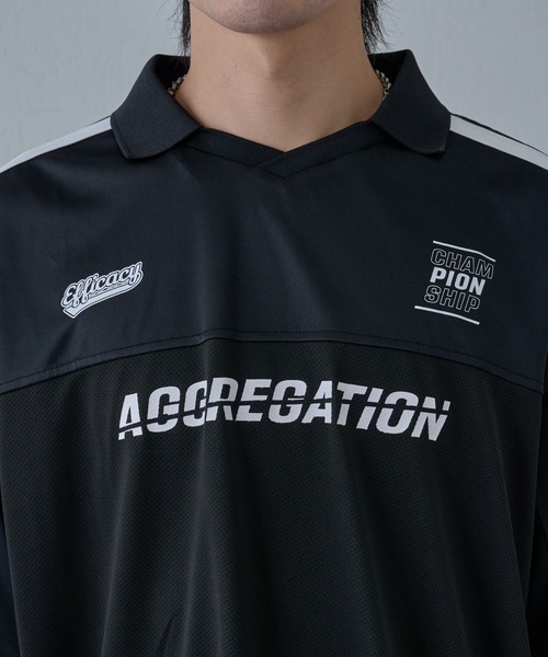 COLONY 2139（コロニートゥーワンスリーナイン）の「ゲームシャツ長袖スキッパー（Tシャツ/カットソー・メンズ・ブラック/ホワイト・MEDIUM/LARGE）」の5枚目の写真