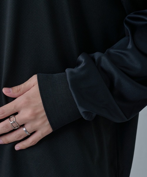 COLONY 2139（コロニートゥーワンスリーナイン）の「ゲームシャツ長袖スキッパー（Tシャツ/カットソー・メンズ・ブラック/ホワイト・MEDIUM/LARGE）」の4枚目の写真