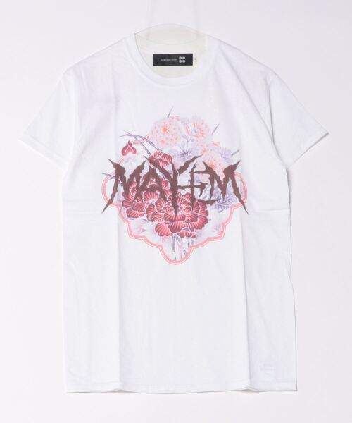 SAMURAI CORE(サムライコア)の「/SAMURAI CORE x MAYHEM/Graphic Design T(Tシャツ/カットソー・メンズ・ブラック/ホワイト・LARGE/MEDIUM/X-LARGE/SMALL)」の1枚目の写真