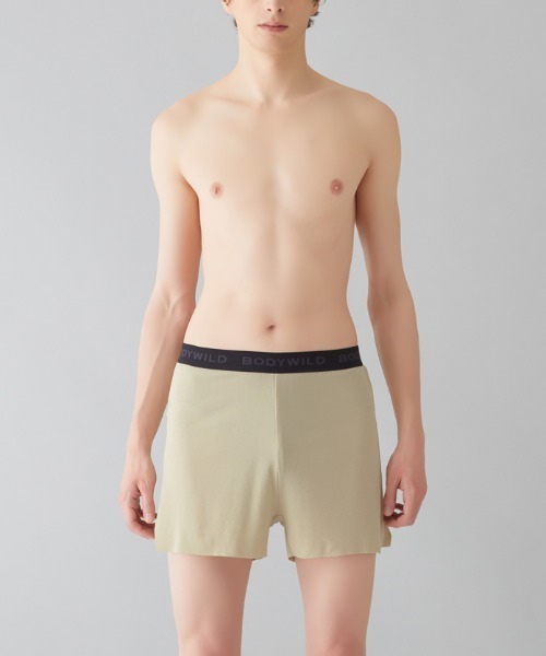 BODY WILD（ボディーワイルド）の「【日経トレンディ掲載商品】BODY WILD/ボディワイルド ブリーフ内蔵 フィットトランクス まったく新しい未体験パンツ（ブリーフ・メンズ・ダークブルー/ライトベージュ/グレー・MEDIUM/LARGE）」の2枚目の写真