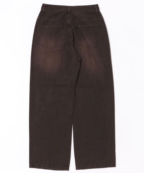 Ritzy（リッツィー）の「vintage like over dye loose fit denim pants/ヴィンテージ ライク オーバーダイ ルーズフィット デニムパンツ レディース メンズ（デニムパンツ・メンズ・ブラック系その他/ブラック系その他2/ブルー系その他2/ブルー系その他・M/L/XL）」の20枚目の写真