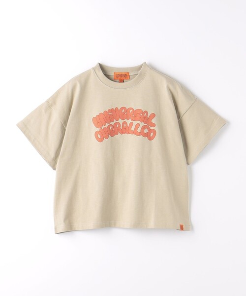 UNIVERSAL OVERALL(ユニバーサルオーバーオール)の「【別注】<UNIVERSAL OVERALL>TJ バブル ロングTシャツ / キッズ 100cm-130cm(Tシャツ/カットソー・キッズ・ライトブルー/ベージュ・XS(100-110cm)/S(120-130cm))」の1枚目の写真