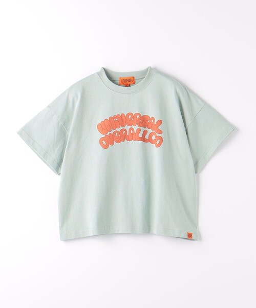 UNIVERSAL OVERALL(ユニバーサルオーバーオール)の「【別注】<UNIVERSAL OVERALL>TJ バブル ロングTシャツ / キッズ 100cm-130cm(Tシャツ/カットソー・キッズ・ライトブルー/ベージュ・XS(100-110cm)/S(120-130cm))」の2枚目の写真