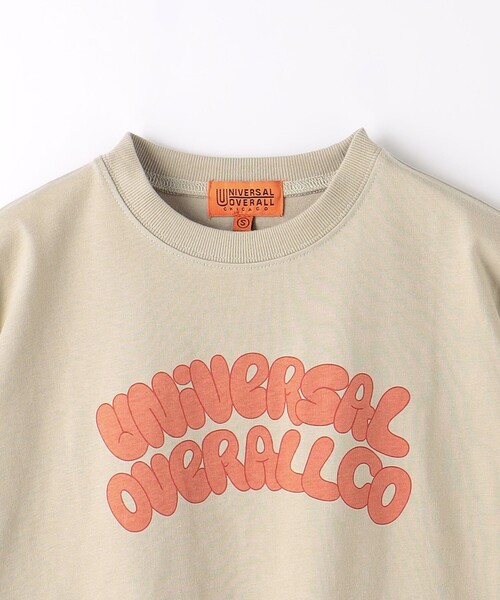 UNIVERSAL OVERALL(ユニバーサルオーバーオール)の「【別注】<UNIVERSAL OVERALL>TJ バブル ロングTシャツ / キッズ 100cm-130cm(Tシャツ/カットソー・キッズ・ライトブルー/ベージュ・XS(100-110cm)/S(120-130cm))」の5枚目の写真
