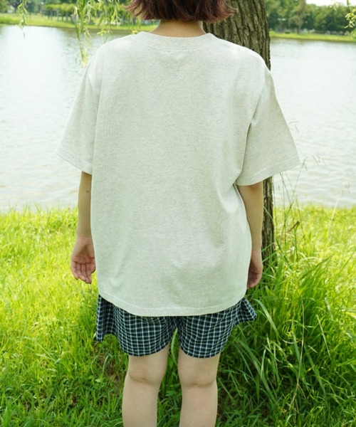 BROKEN BASE(ブロークンベース)の「outline stitch logo tee(Tシャツ/カットソー・メンズ・ブラウン/オートミール/ネイビー/ホワイト・MEDIUM/SMALL/LARGE)」の12枚目の写真
