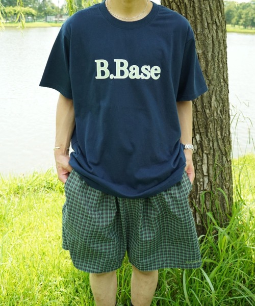 BROKEN BASE(ブロークンベース)の「outline stitch logo tee(Tシャツ/カットソー・メンズ・ブラウン/オートミール/ネイビー/ホワイト・MEDIUM/SMALL/LARGE)」の17枚目の写真