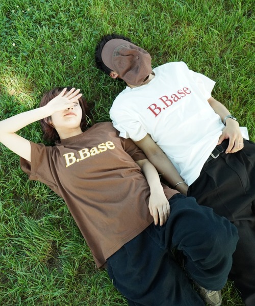 BROKEN BASE(ブロークンベース)の「outline stitch logo tee(Tシャツ/カットソー・メンズ・ブラウン/オートミール/ネイビー/ホワイト・MEDIUM/SMALL/LARGE)」の8枚目の写真