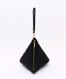 ROSE BUD | (LL ACCESSORIES)B1948A SHAGGY SMALL PYRAMID BAG[結婚式＆パーティー](ハンドバッグ)