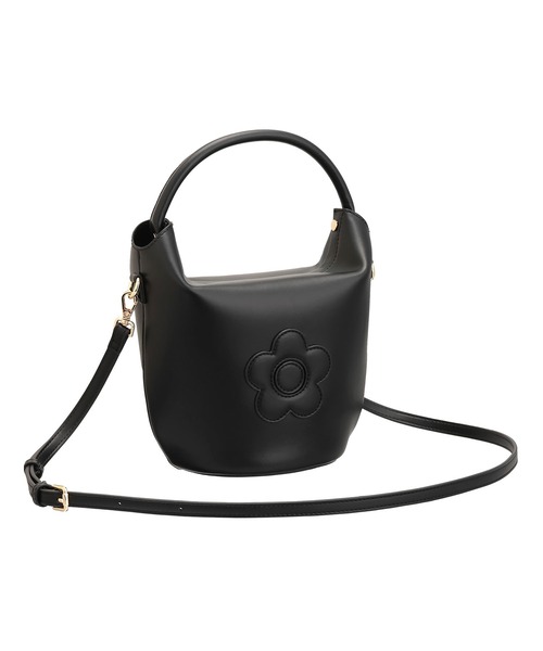 美品✨MARY QUANT ハンド ショルダーバッグ ２WAY ブラック MARY QUANT - MARY QUANT(マリークワント) ショルダーバッグ美品