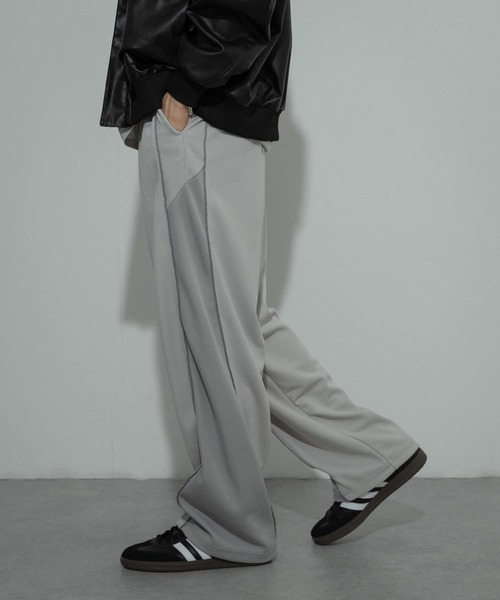 SENSE OF PLACE by URBAN RESEARCH(センスオブプレイスバイアーバンリサーチ)の「ブロックドトラックジャージラインパンツ(その他パンツ・メンズ・パープル/グレー/ブラック・LARGE/MEDIUM)」の10枚目の写真