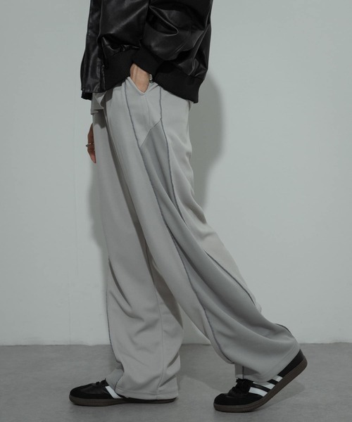 SENSE OF PLACE by URBAN RESEARCH(センスオブプレイスバイアーバンリサーチ)の「ブロックドトラックジャージラインパンツ(その他パンツ・メンズ・パープル/グレー/ブラック・LARGE/MEDIUM)」の11枚目の写真