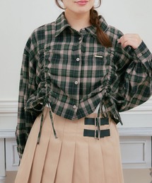 ems excite（エムズエキサイト）の「プレート付チェックSH（シャツ/ブラウス）」