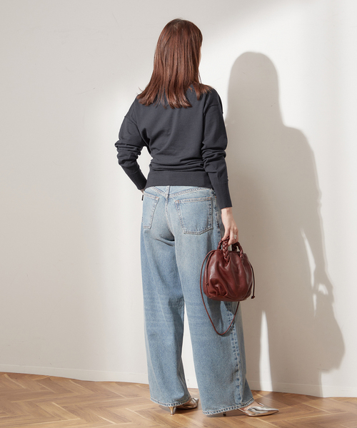 journal standard L'essage(ジャーナルスタンダードレサージュ)の「WASHABLEWOOL デザインカーディガン(カーディガン/ボレロ・レディース・チャコールグレー/レッド/キャメル・FREE)」の5枚目の写真
