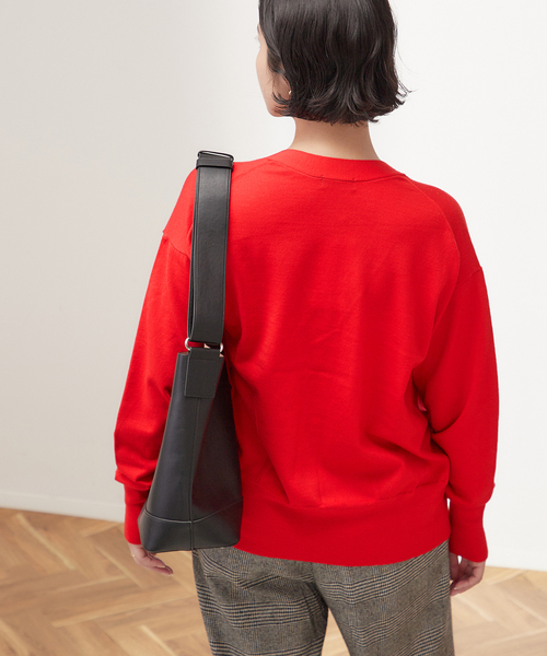 journal standard L'essage(ジャーナルスタンダードレサージュ)の「WASHABLEWOOL デザインカーディガン(カーディガン/ボレロ・レディース・チャコールグレー/レッド/キャメル・FREE)」の18枚目の写真