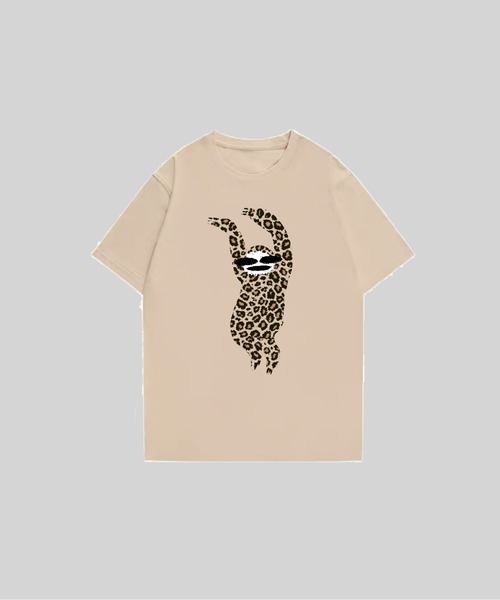 MAISON GA GA(メゾンガガ)の「Leopard Sloth Basic T(Tシャツ/カットソー・メンズ・グレイッシュブルー/ブラック/グリーン/ホワイト/ベージュ・X-LARGE/LARGE/MEDIUM)」の3枚目の写真