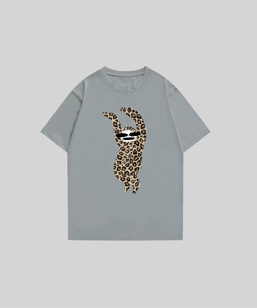 MAISON GA GA(メゾンガガ)の「Leopard Sloth Basic T(Tシャツ/カットソー・メンズ・グレイッシュブルー/ブラック/グリーン/ホワイト/ベージュ・X-LARGE/LARGE/MEDIUM)」の5枚目の写真