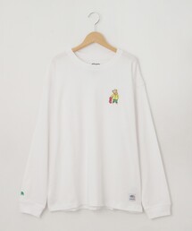 SALTS(ソルツ) スケボーベア刺しゅうロンT【SALE/カジュアル/デイリー/トレンド/きれいめカジュアル】