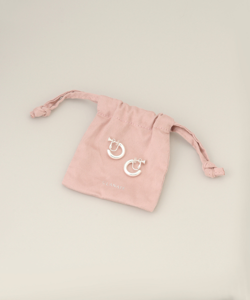 SLOBE IENA（スローブイエナ）の「CLANATE/クランテ シルバーフープイヤリング（イヤリング・レディース・シルバー・FREE）」の7枚目の写真