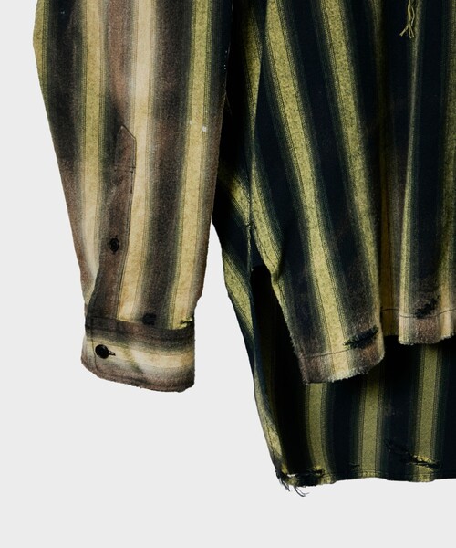 MIHARAYASUHIRO(ミハラヤスヒロ)の「【MIHARAYASUHIRO/ミハラヤスヒロ】J13SH181 L/S SHIRT(シャツ/ブラウス・メンズ・ブラック/グリーン・44/46)」の7枚目の写真