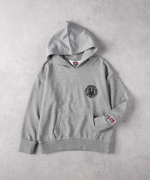 Right-on（ライトオン）の「【BEN DAVIS】サークル刺繍パーカー（パーカー・キッズ・グレー/ブラック/パープル・130/140/150/160）」の4枚目の写真