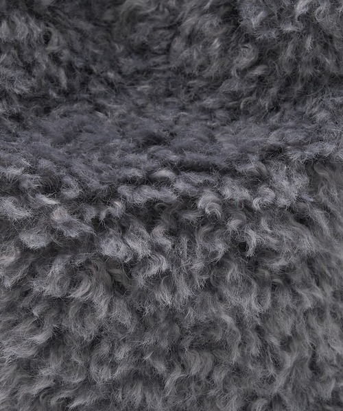 EARTH MADE(アースメイド)の「【WEB限定】【EARTH MADE】CURLY FUR MARCHEBAG ファーマルシェバッグ(トートバッグ・レディース・チャコールグレー/ベージュ・フリー)」の8枚目の写真